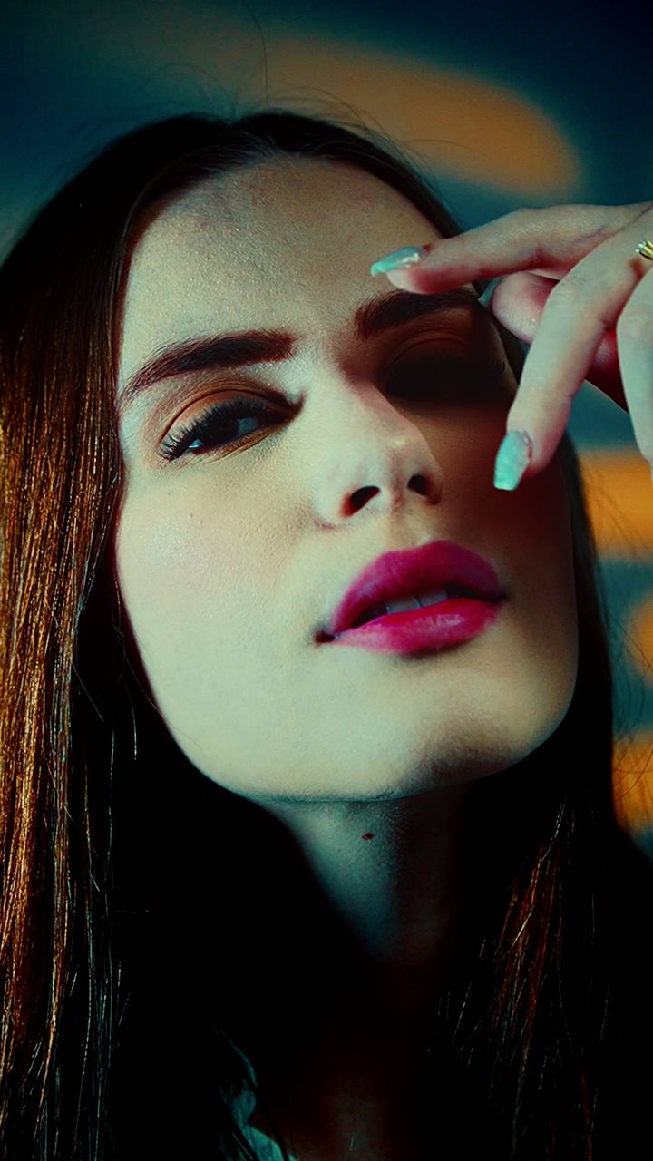 Close do rosto com maquiagem